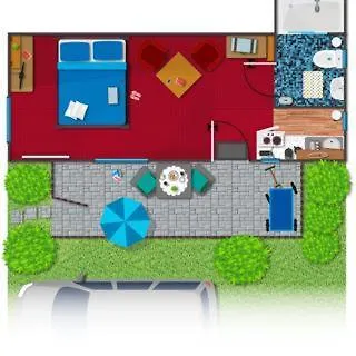 Grosser Gartenbungalow Nr 3 Mit Terrasse - Strandvogtei Apartamento